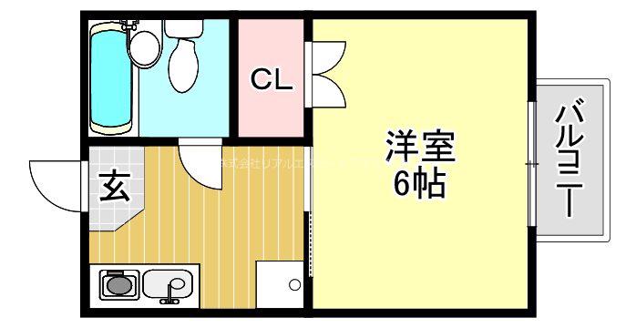 SPLACE(1K/2階)の間取り写真