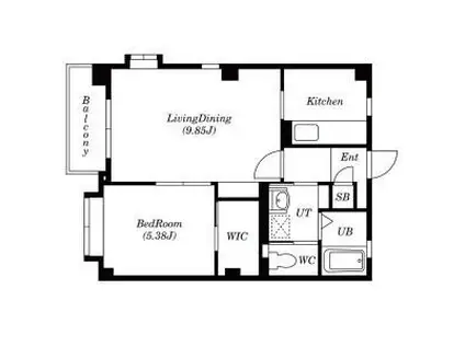 吉祥宮根の郷(1LDK/3階)の間取り写真