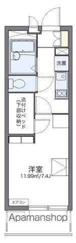 レオパレスアスリートII(1K/1階)の間取り写真