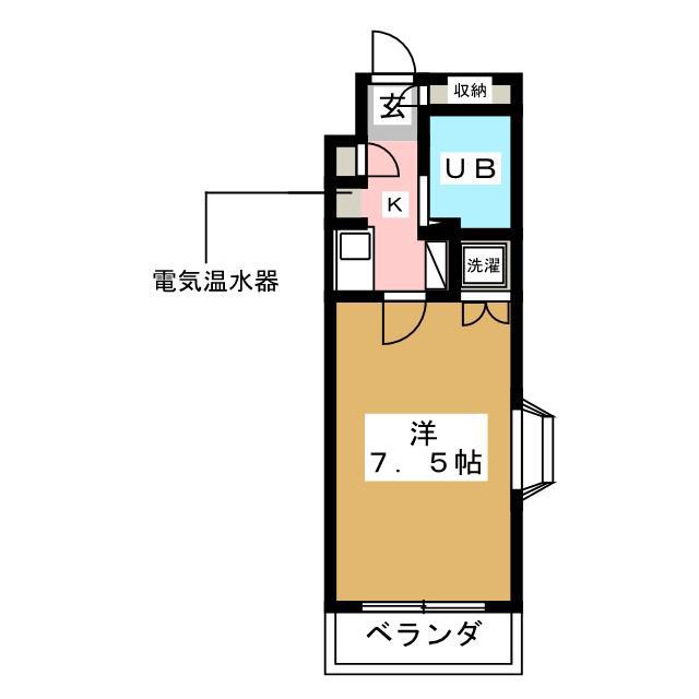 カーサツツミ(1K/1階)の間取り写真