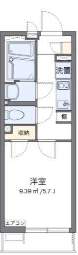 プランドール武蔵境(1K/3階)の間取り写真