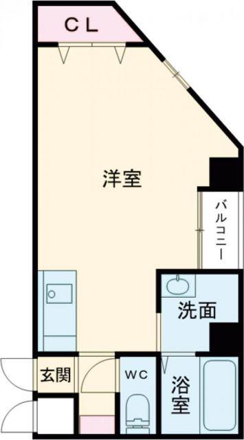 森塚第12マンション(ワンルーム/3階)の間取り写真