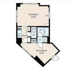 FABRIC東長崎RESIDENCE(1SK/1階)の間取り写真