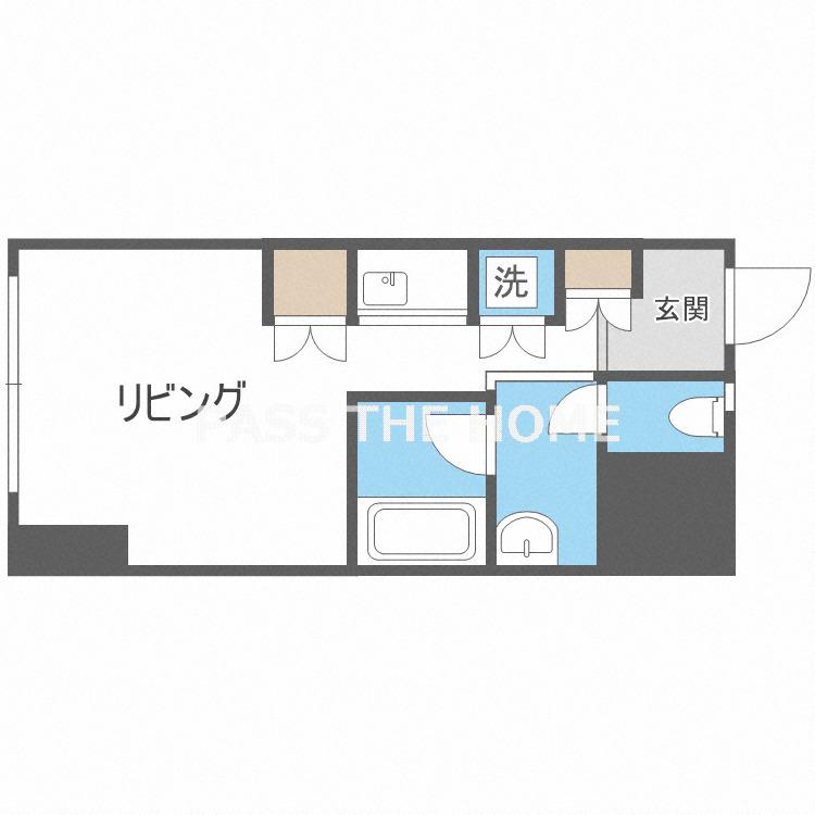 グランヴィ新大阪(ワンルーム/4階)の間取り写真