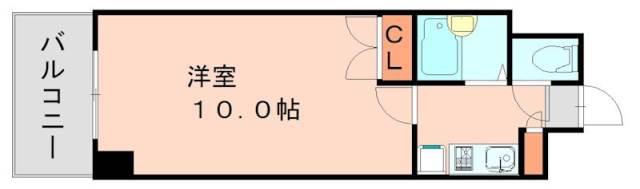 NO.31 G-PROJECT天神 ORIENT BLD(1K/2階)の間取り写真