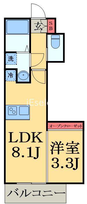 MAISON AOMI (ワンルーム/2階)の間取り写真