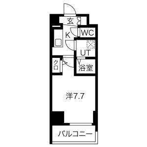 エスリード大須アヴェニュー(1K/5階)の間取り写真