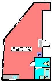 越後やビル(ワンルーム/2階)の間取り写真