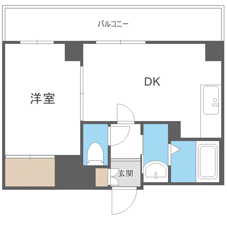 パストラーネ本郷(1DK/9階)の間取り写真