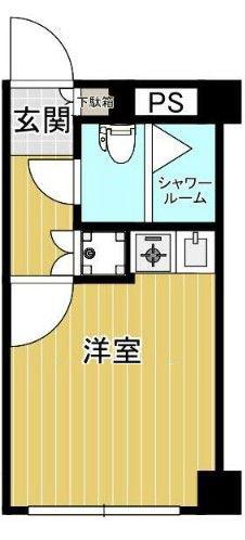 ライオンズマンション明石町(ワンルーム/7階)の間取り写真