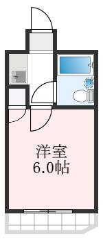ラフォーレ助松(1K/5階)の間取り写真