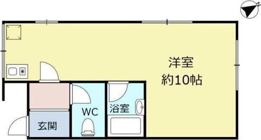NAKAMURAマンション(1K/1階)の間取り写真