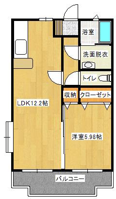 MS STATION(1LDK/1階)の間取り写真