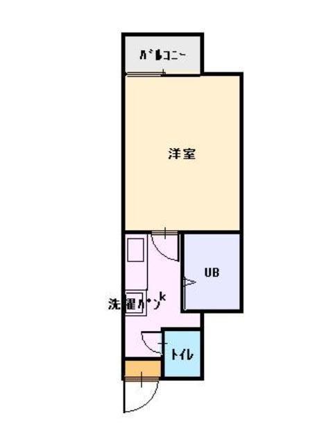 大福マンションII(1K/2階)の間取り写真