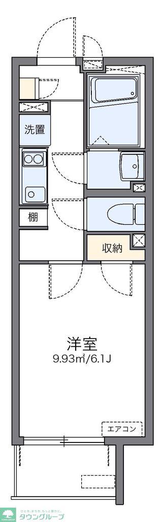 レオネクスト代官山(1K/1階)の間取り写真