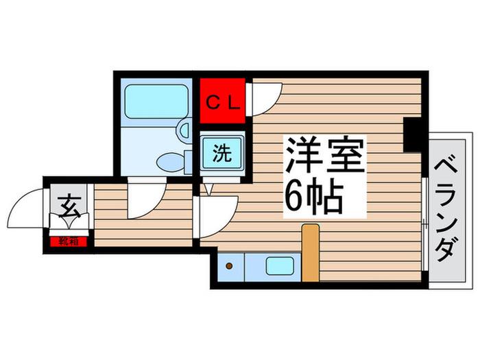 ハイシティ両国第2(ワンルーム/7階)の間取り写真