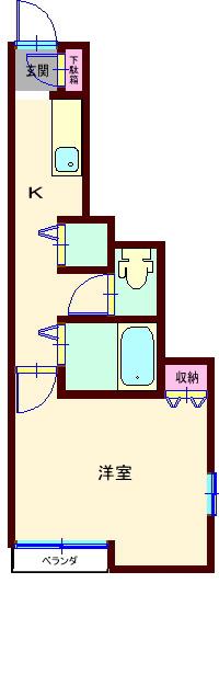 SPEC HOUSE TOGOSHI(1K/2階)の間取り写真