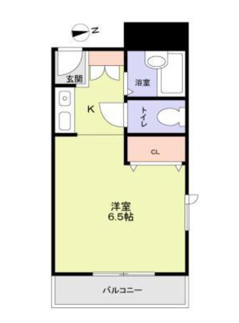 アミケンハイツ(1K/4階)の間取り写真