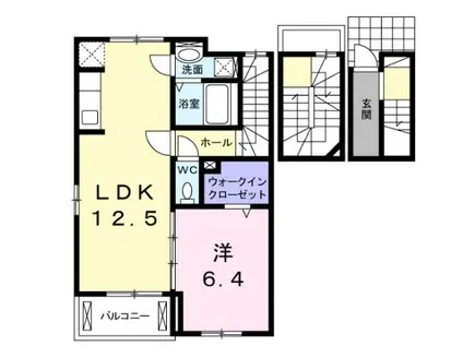 ファインコルソVII(1LDK/3階)の間取り写真