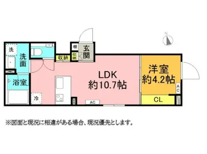 REVE RESIDENCE 代々木(1LDK/3階)の間取り写真