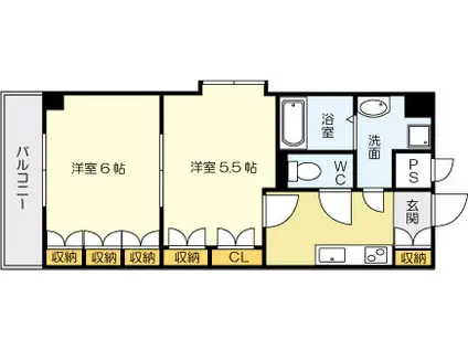 メゾンプリエール(2K/3階)の間取り写真