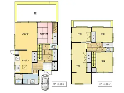 蔵王町YM(5LDK/1階)の間取り写真