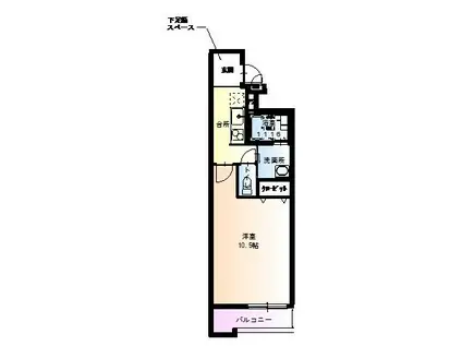 フジパレス西脇I番館(1K/2階)の間取り写真