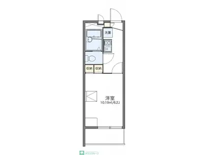 レオパレスINAGAMI(1K/3階)の間取り写真