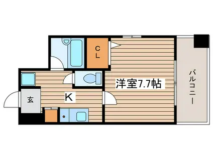 エスタシオン新栄(1K/3階)の間取り写真