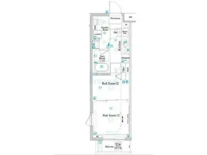ラフィスタ練馬春日町(2K/3階)の間取り写真