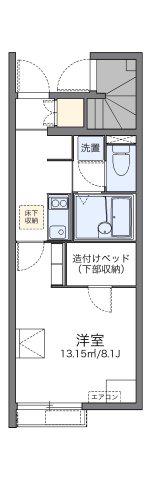 レオネクストアゴーラ(1K/1階)の間取り写真