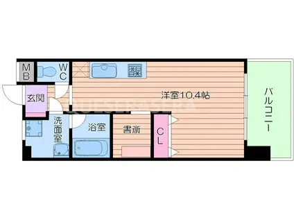 ARROW FIELDS 一番館(ワンルーム/2階)の間取り写真