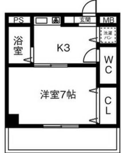スターヒルズ藤森(1K/3階)の間取り写真