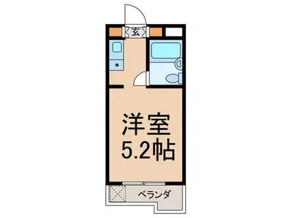 ASAX CORPO駒場(ワンルーム/2階)の間取り写真