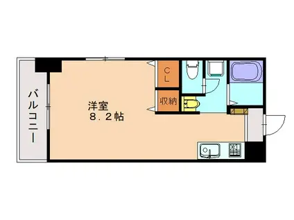 サンプレイス大橋II(ワンルーム/2階)の間取り写真