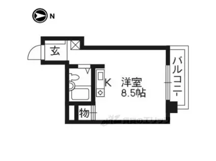 メゾン・ド・リュート(ワンルーム/4階)の間取り写真