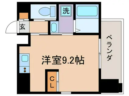 ブーブーヴィラ二条(ワンルーム/2階)の間取り写真