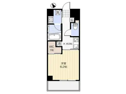 ダン・ラベニール北新宿(1K/3階)の間取り写真