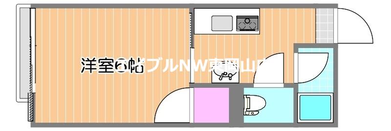 ハイツ菅(1K/2階)の間取り写真