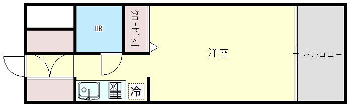 ウインベルソロ熊谷第3(1K/3階)の間取り写真