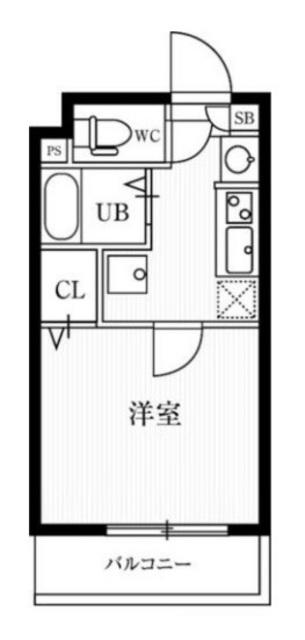 シェリオン中野通(1K/3階)の間取り写真