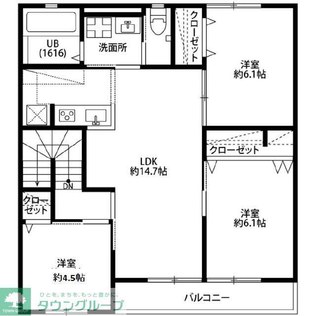 アムール桜(3LDK/2階)の間取り写真