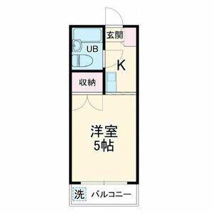 サンアベニュー小手指北(1K/1階)の間取り写真