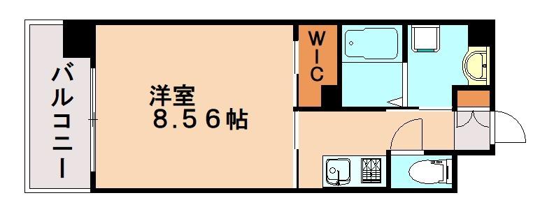 クラッシー博多(1K/7階)の間取り写真
