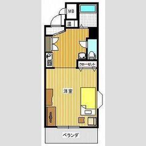 ノーブルハウス吉田(1K/4階)の間取り写真