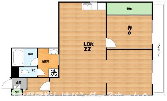 セトレ枚方(1LDK/3階)の間取り写真