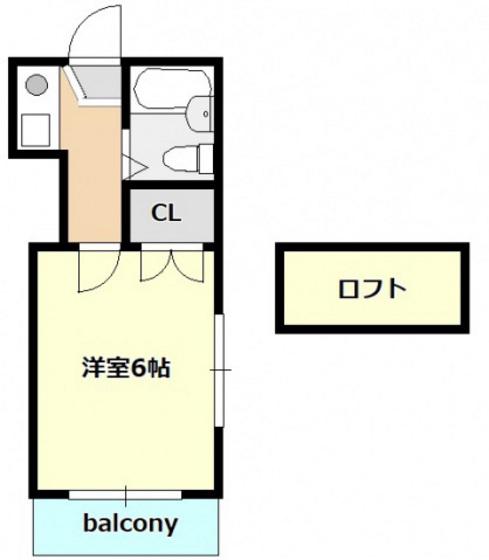 SEIKA MIYAKE(1K/2階)の間取り写真