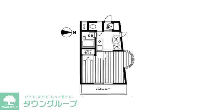 サム・バレー(ワンルーム/3階)の間取り写真