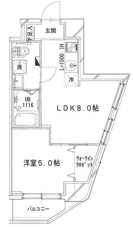 シャトーライフ相模原2(1LDK/3階)の間取り写真