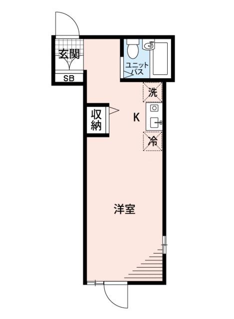 マイナビSTAY平和島(ワンルーム/3階)の間取り写真